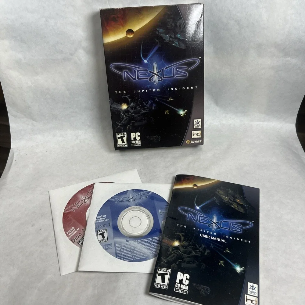 Nexus: The Jupiter Incident (PC, 2005). Box With Manuals And 2‎ Discs.